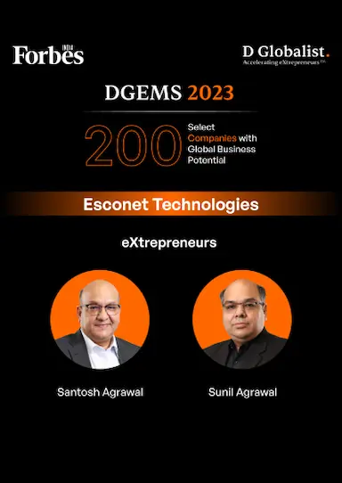 Esconet Technologies Limited Recognized on Forbes India's List of Top 200 Organizations with Global Potential