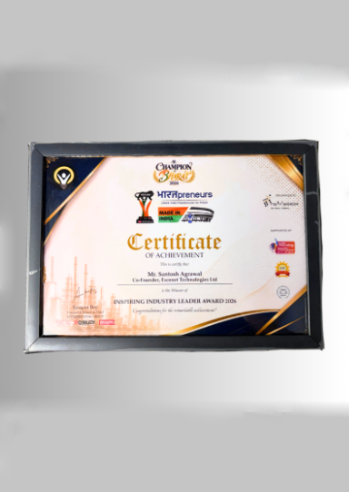 Inspiring Industry Leader Award - Mr. Santosh Agrawal